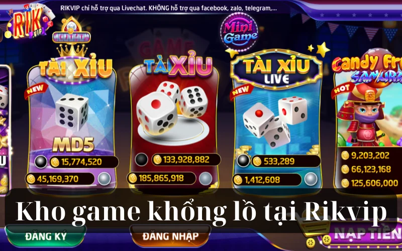 Kho game đa dạng và hấp dẫn đáp ứng nhu cầu của mọi đối tượng