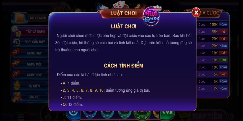 rong ho 2 Luật chơi Rồng - Hổ dễ hiểu cho tân thủ