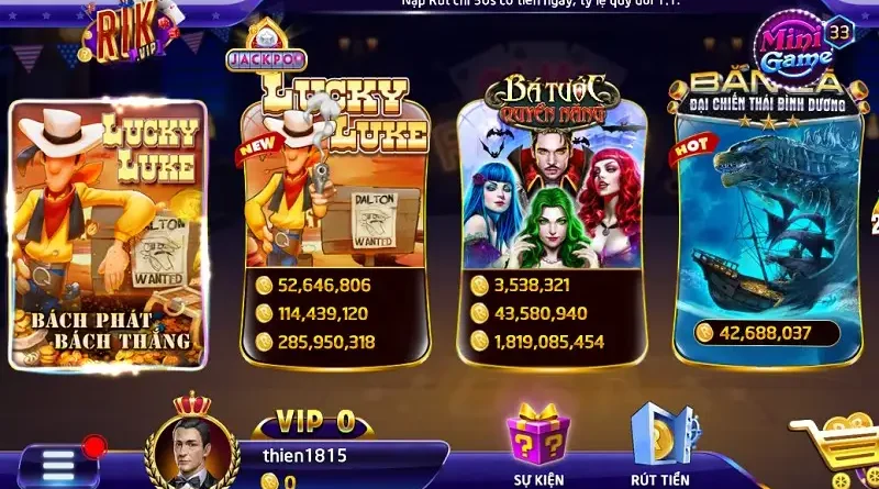quay slot lucky luke tại link vào Rik