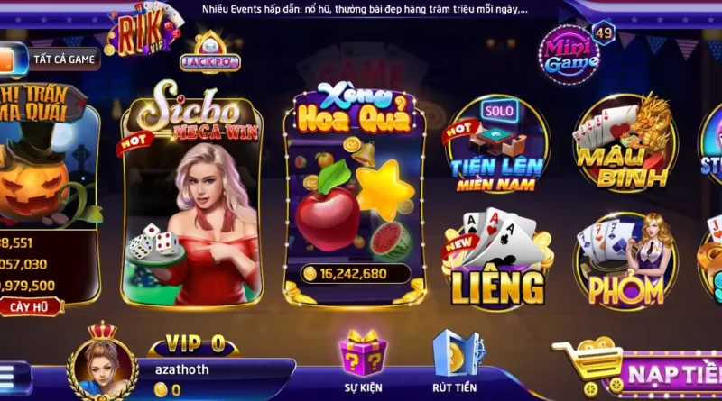 quay slot xèng hoa quả tại Rikvip