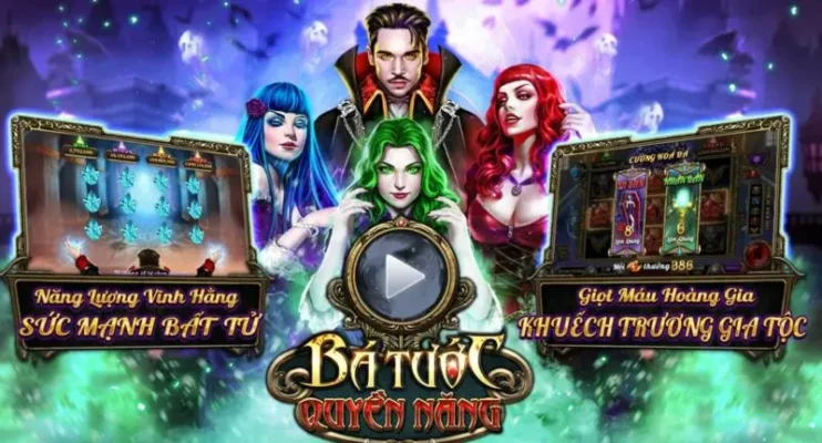 Quay slot bá tước quyền năng tại cổng game Rikvip