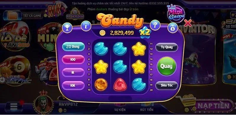 candy 1 Cách chơi game nổ hũ candy dành cho người mới chơi