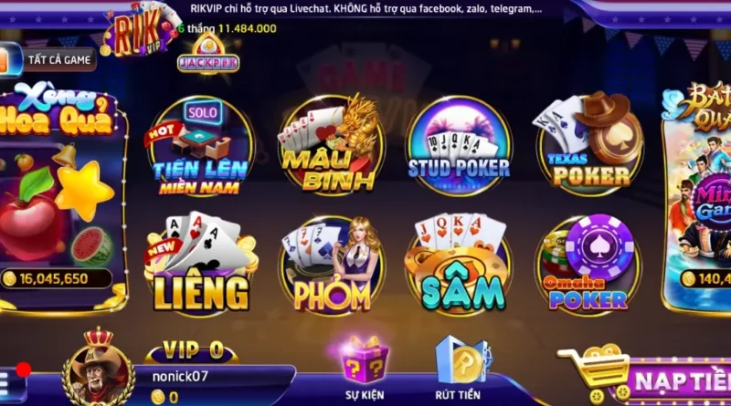 bài phỏm tại Rikvip