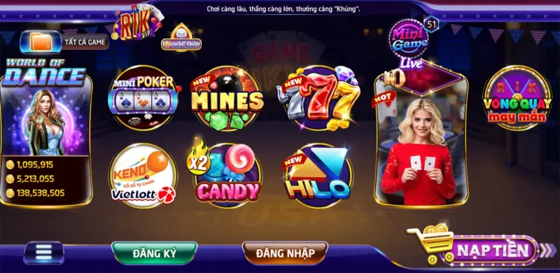 mini game candy tại Rik