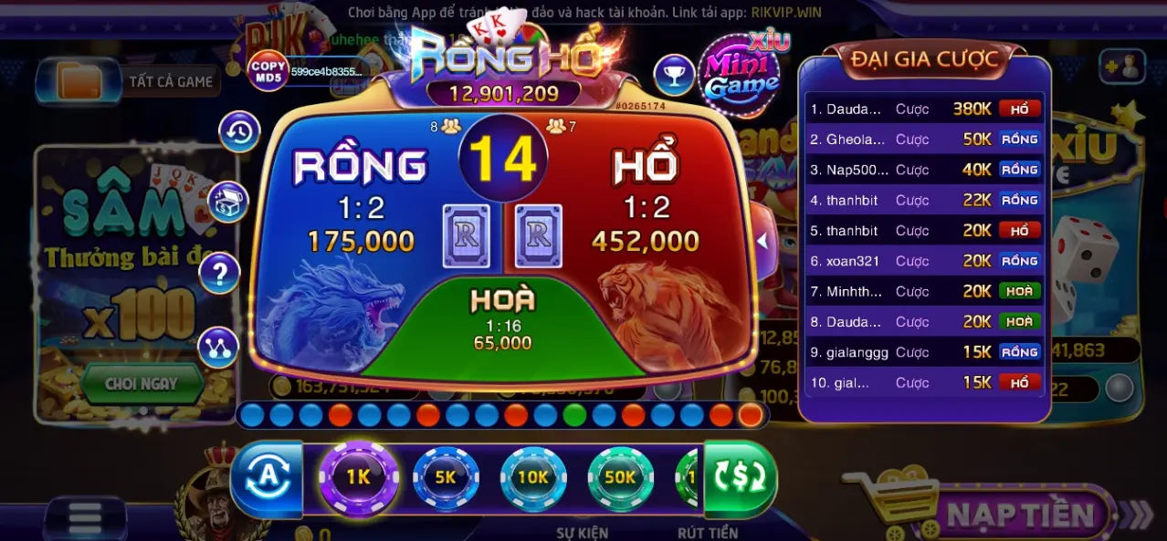 chiến thuật rồng hổ