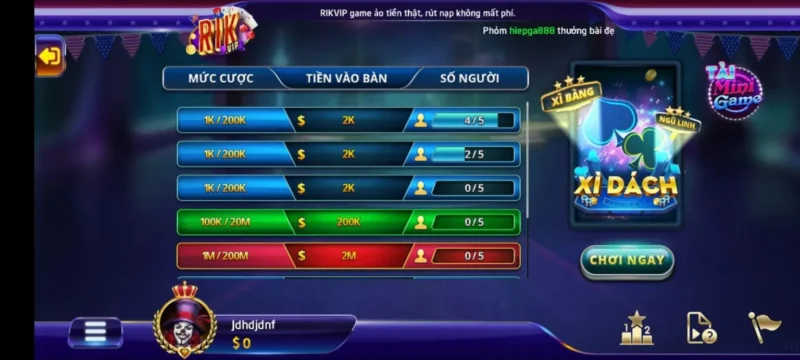 sanh bai xi dach rikvip min 1536x692 Người chơi có thể quy đổi từ tiền thật thành tiền ảo tại cổng game Rik vip