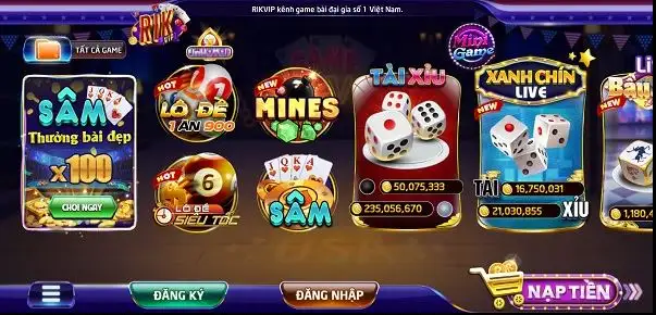 Có rất nhiều khuyến mãi khủng siêu hấp dẫn tại cổng game Rikvip