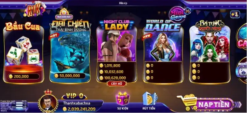 Slot game đa dạng và thú vị tại cổng game Rikvip