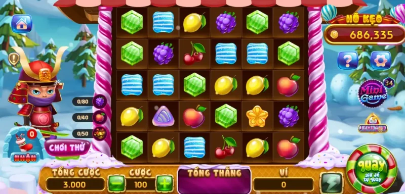 samurai Khi tham gia chơi candy fruit tại cổng game Rikvip cần lưu ý đến nguồn vốn hiện có