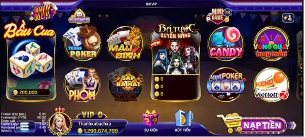 Một số ưu điểm ở slots game tại cổng game Rikvip