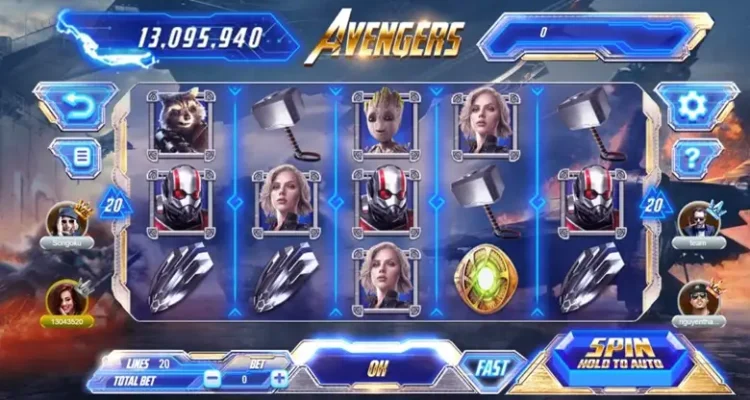 Tựa game nổ hũ Avengers có giao diện độc đáo, thu hút người chơi 