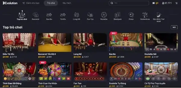 Ưu điểm thu hút người chơi tham gia vào live casino tại Rikvip