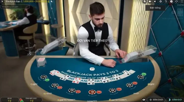 Cách tính thưởng cho người chơi livestream blackjack Rikvip