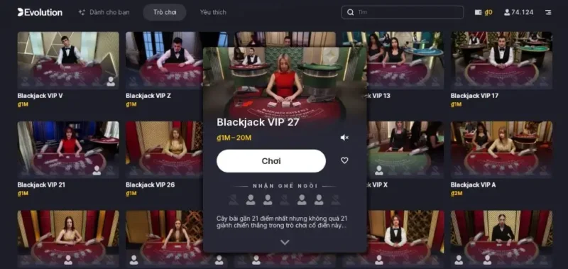 Lý do người chơi nên tham gia vào livestream blackjack Rikvip