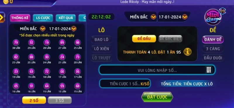 Loại hình cược đầu đuôi trong lô đề 1 ăn 900 Rikvip