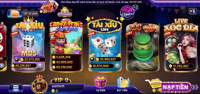 candy 2 Các tính năng có trong mini game Candy tại Rik vip