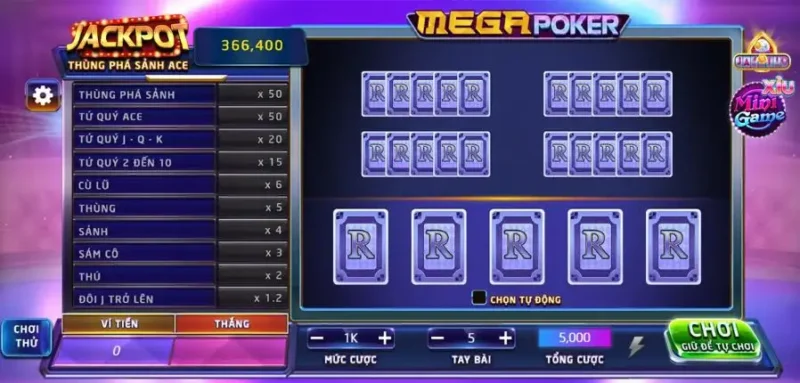 Hướng dẫn chi tiết cách chơi Mega Poker tại Rikvip 