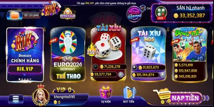 Giới thiệu về thể thao tại cổng game Rikvip